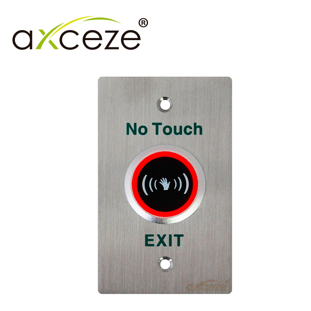 boton sin contacto modelo ax-touch2 incluye ajuste de sensibilidad y un temporizador que permite ajustar el tiempo que el boton permanece activo entre un rango de 0.5s-25s