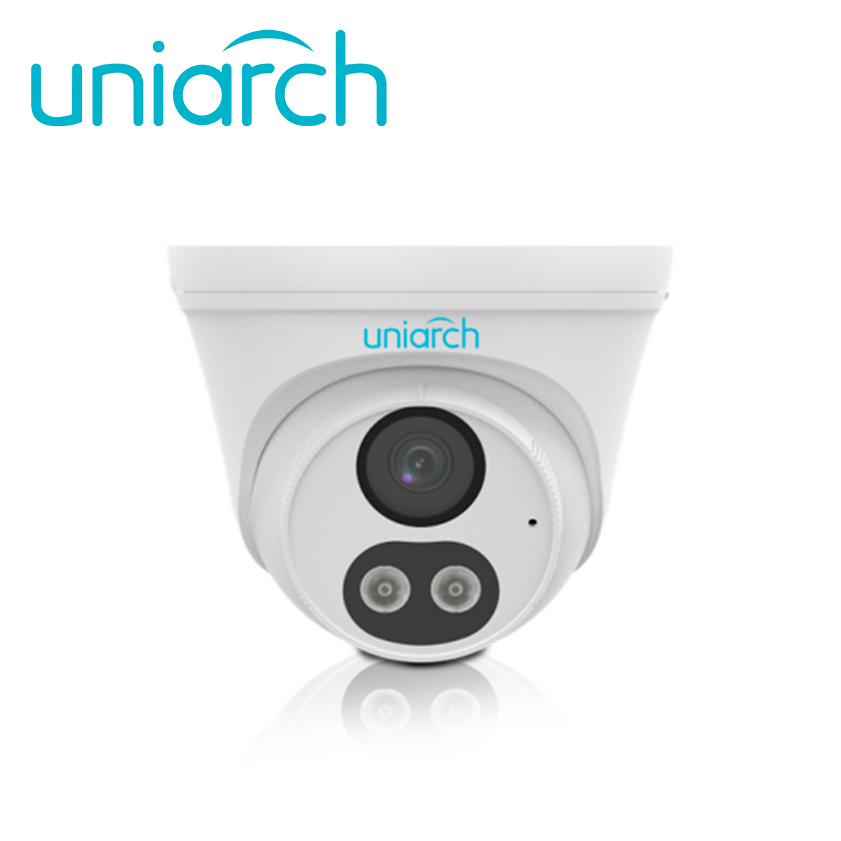 camara ip turret uniarch ipc-t132-af28-dl-eco / 2mp / lente 2.8mm / dnr / ir30m / dual-light / microfono-integrado / human-body-detection 2.0 / poe-af onvif / 3-axis / ip67 / grafeno+plastico / ultra265 /