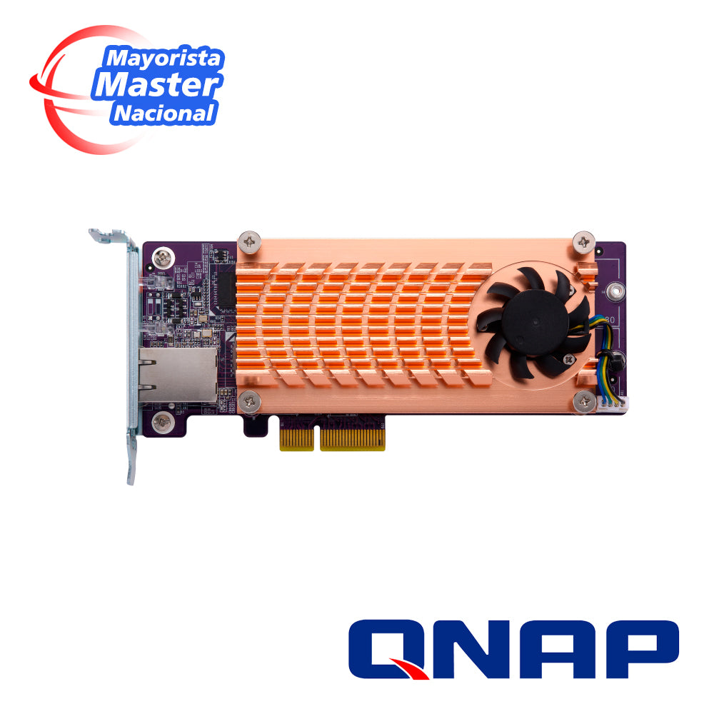 qnap qm2-2s-220a dual m.2 22110/2280 sata ssd expansion card (pcie gen2 x2) low-profile bracket pre-loaded low-profile flat and full-height are bundled *shorter version to support tvs-x82/ts-x77 pcie slot 2 & slot 3