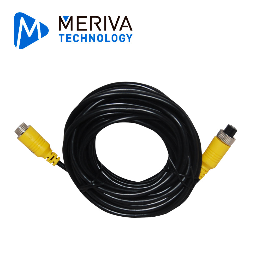 cable din de aviacion serie eco meriva technology mbce70 / 4 pines / 7 metros / compatible con camaras ahd