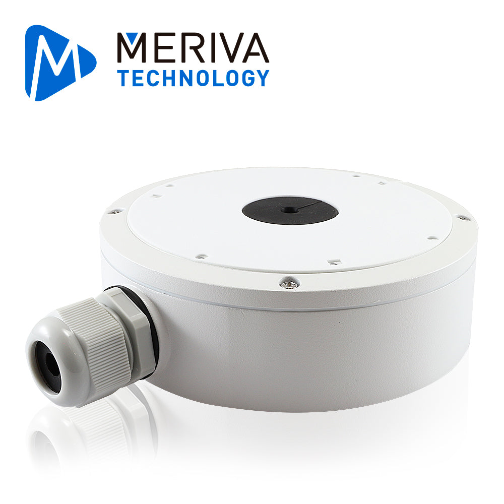 caja de conexiones redonda meriva technology mva-jb0303 / montaje en pared o techo / compatible con la camara mvd-eb600za
