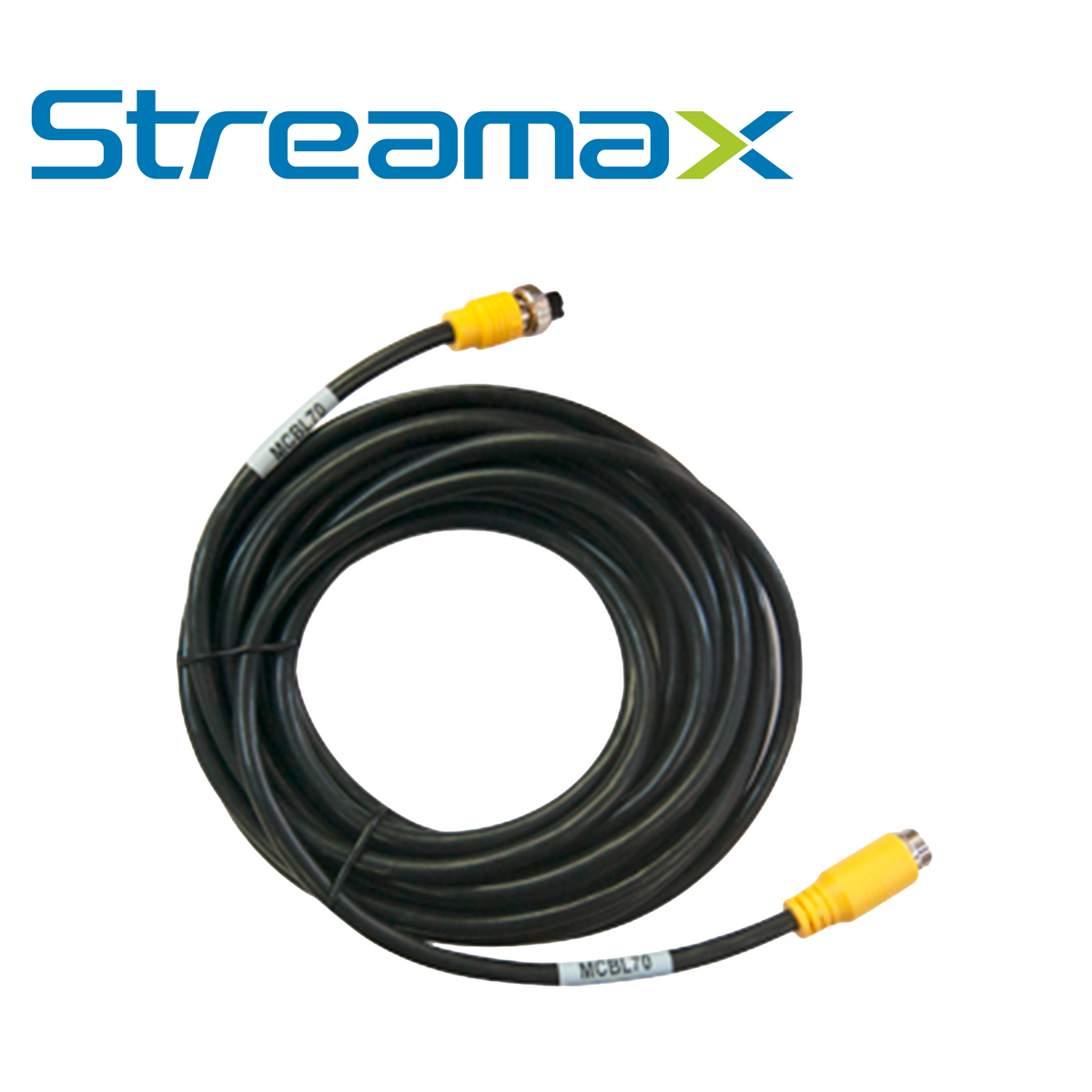 cable din de aviacion streamax mcbl70 / 4 pines / 7 metros / compatible con camaras ahd