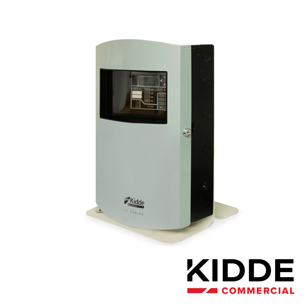 panel de incendio inteligente kidde vs1-g-sp / gris / version en español con 1 lazo direccionable clase a o b para hasta 64 dispositivos 2 nac clase b alimentacion 110/120 vca capacidad para 2 baterias de 12v 10ah