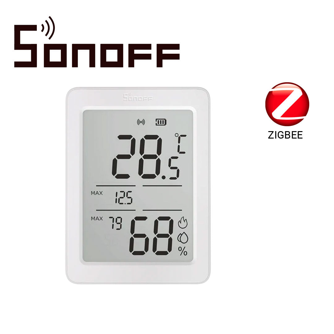 sensor de temperatura y humedad sonoff snzb-02dr2 / zigbee 3.0/ pantalla de 3.6 pulgadas
