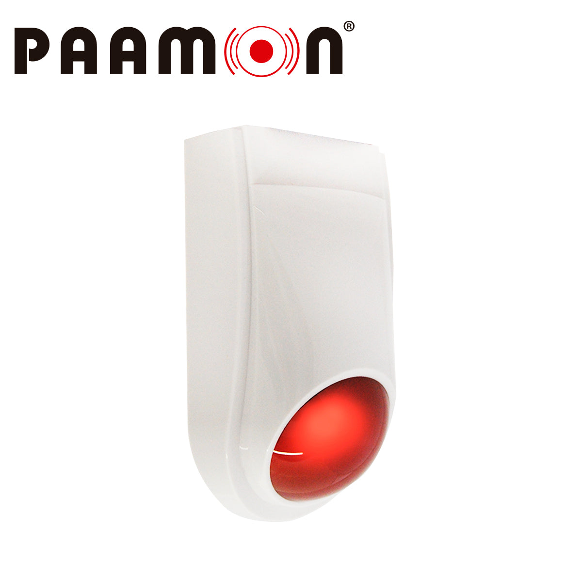 sirena con estrobo alambrica paamon pam-sl500 tamper no y nc/ facil instalacion/ para uso en exterior ip65/ material plastico abs/ color blanco/ nivel de sonido 110/-2db/ alta durabilidad/ compatible con cualquier sistema de alarma
