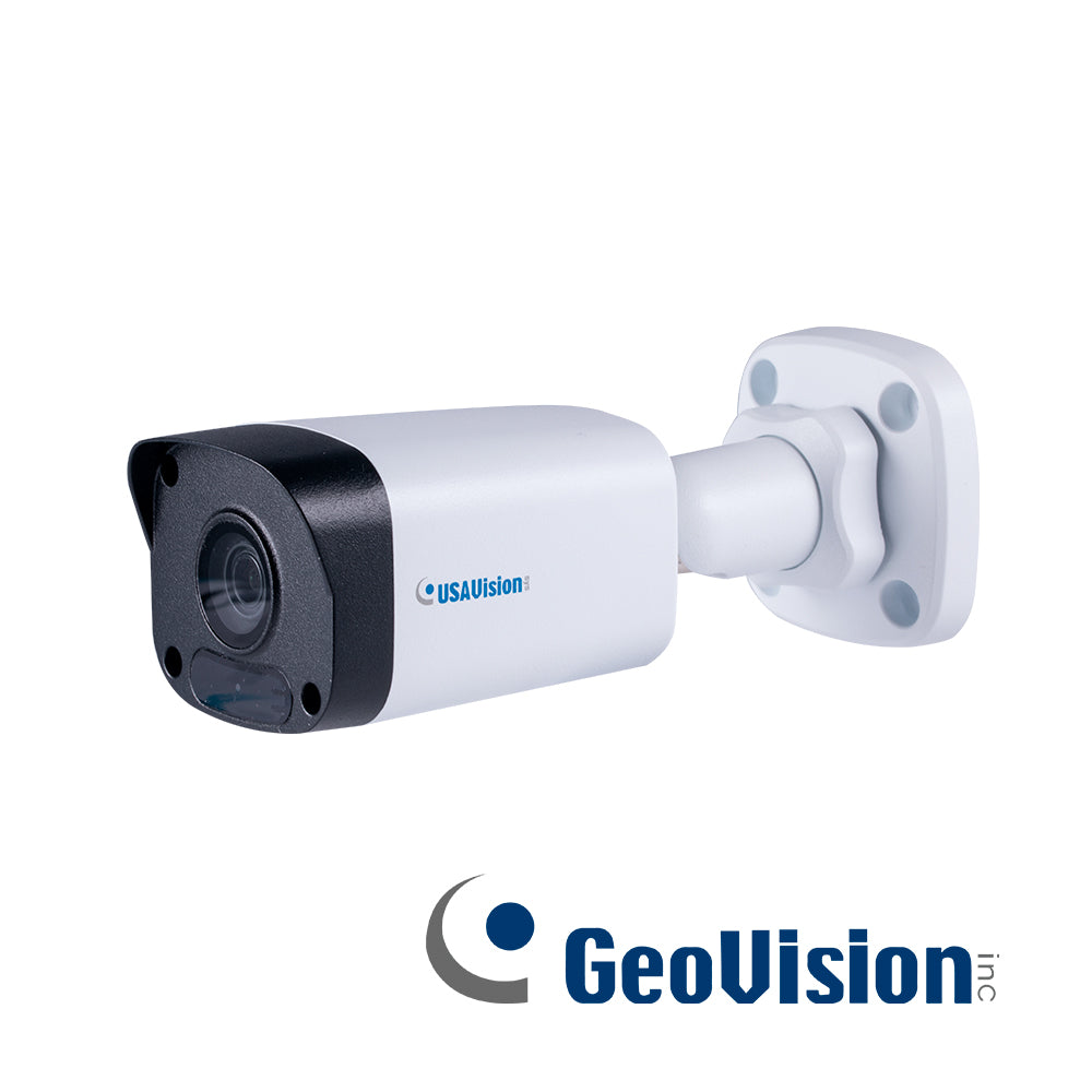 camara ip bullet geovision ua-b40004f / 4mp / h265 / lente fijo 4 mm / carcasa metalica / super low lux / ir 30m / onvif / ip67 (requiere licencia para software geovision)