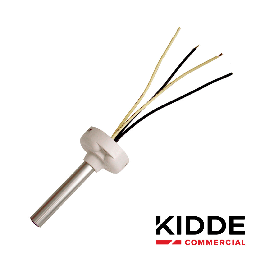 detector de calor convencional/ kidde 302-aw-194/ compensacion de velocidad/ montaje vertical/ todo clima fm y ul -40 grados centigrados *requiere modulo de supervision para su integracion a pane de incendio*