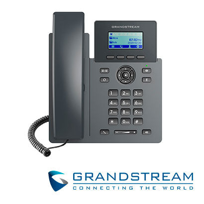 telefono ip grado carrier grandstream grp2601 / 2 cuentas sip / 2 lineas / pantalla lcd / conferencia de 5 vias /2 puertos 10/100mbps / gestion y aprovisionamiento gdms / alimentacion 5vdc/0.6a
