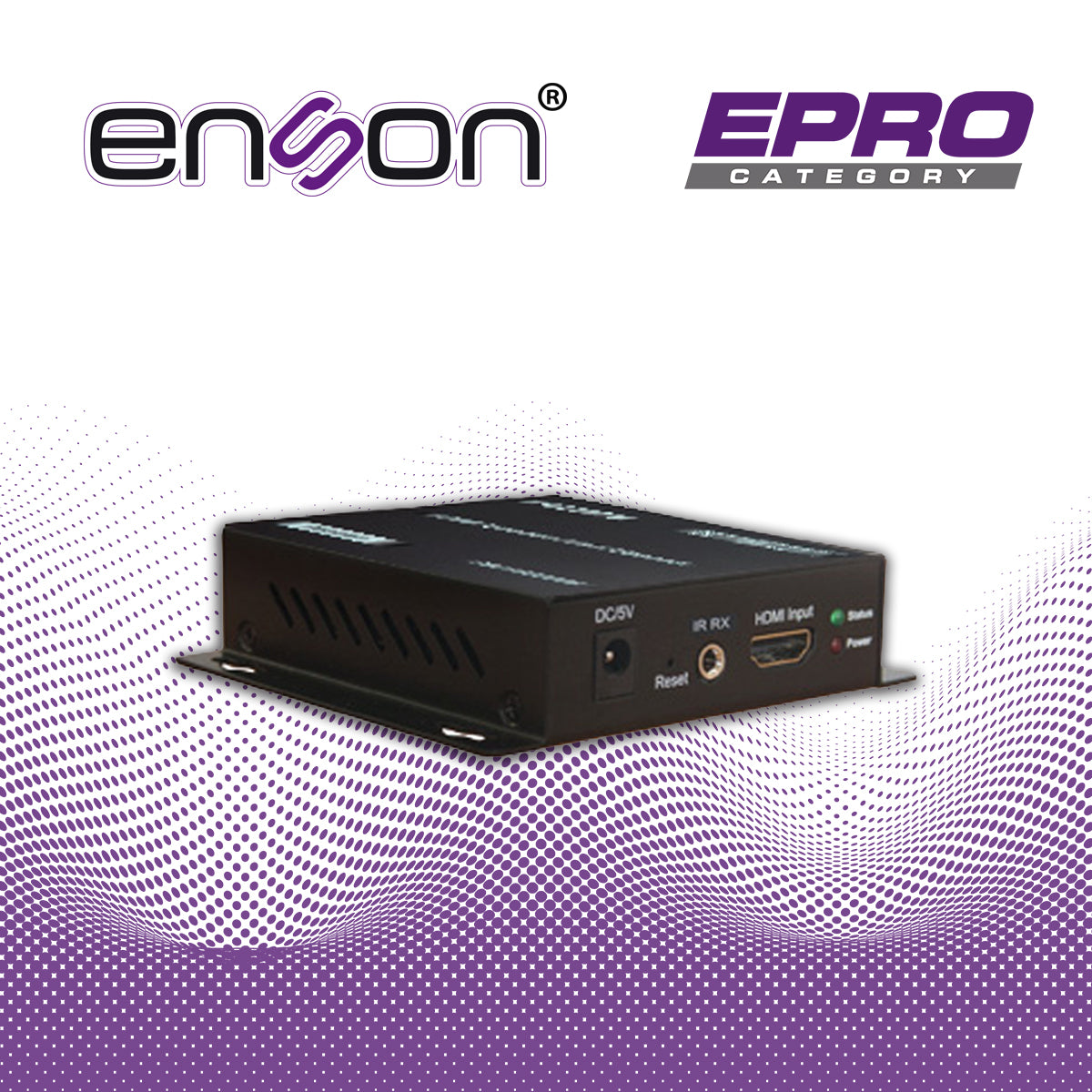 extensor hdmi enson ens-he8200r modulo receptor ideal para soluciones de transmision de video y audio por protocolo ip uno a varios requiere modulo transmisor ens-he8200t