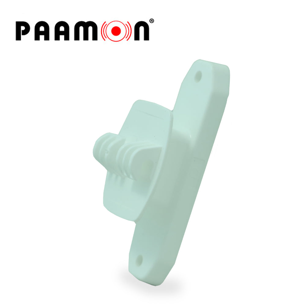 aislador de paso pam-aispasow paamon para poste de 1/2 o 3/4 color blanco para cercas electrificadas.