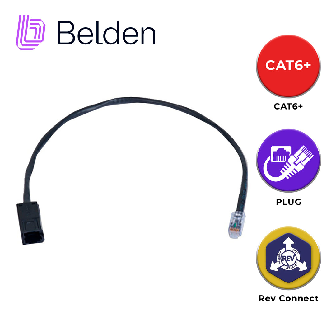 flexplug utp revconnect cat6+ belden rv6ffpubk18-s1 / negro