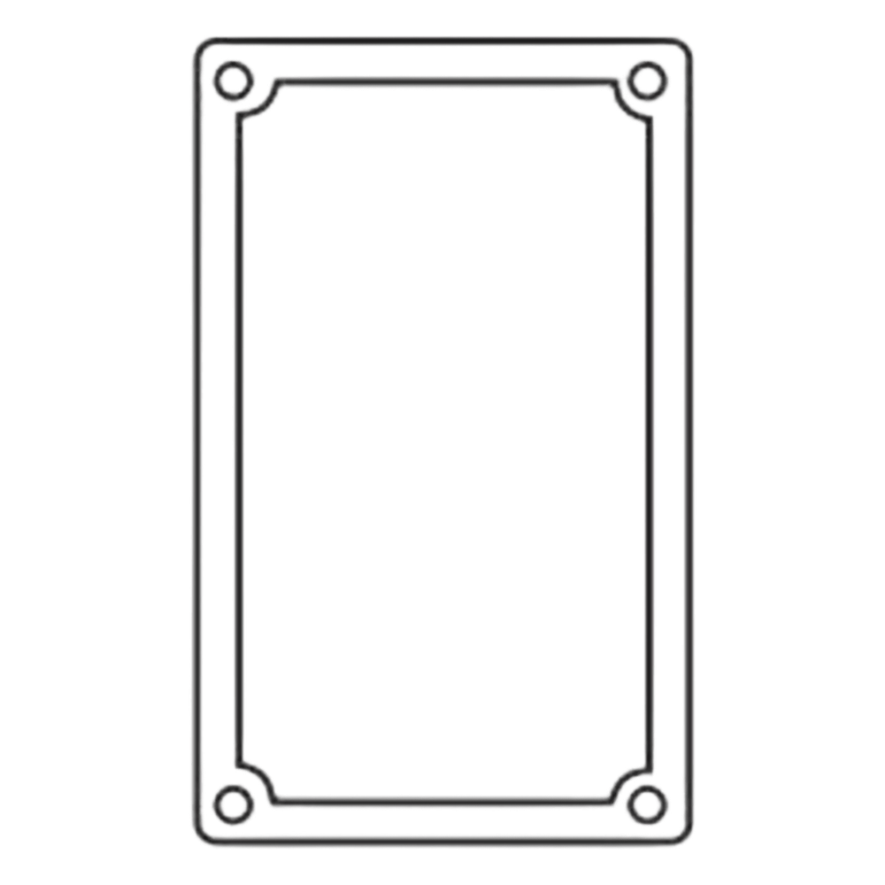 Empaque de Neopreno para Cajas FS/FD de 1 Gang.
