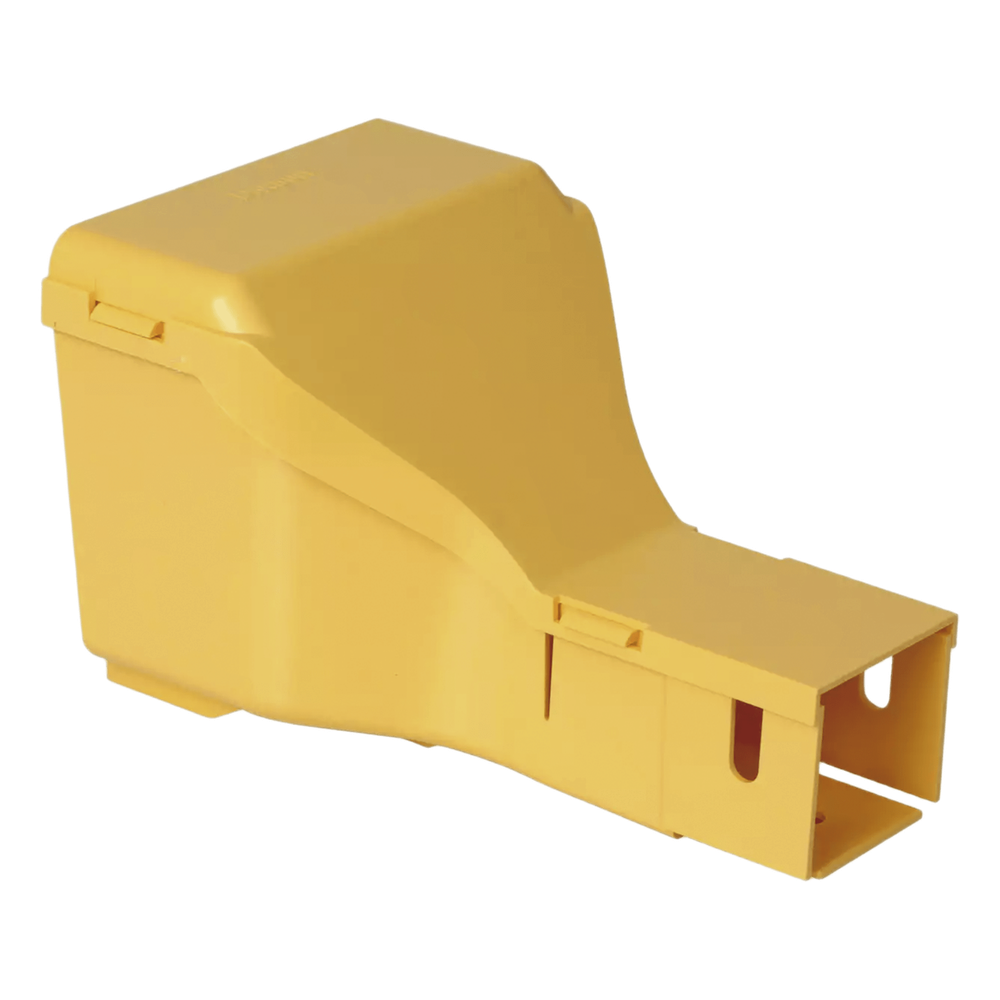 Accesorio Reductor y Tapa, De Canaleta FiberRunner 4x4 a 2x2, Color Amarillo