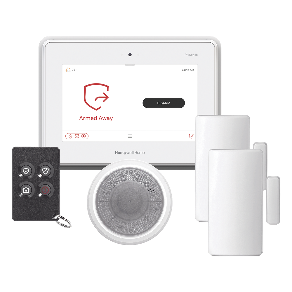 Panel de alarma touchscreen de 7" all-in-one con Alexa integrada, Wi-Fi/Z-Wave Plus y takeover para sensores 5800, 2GIG, DSC, ITI/Qolsys y Bosch