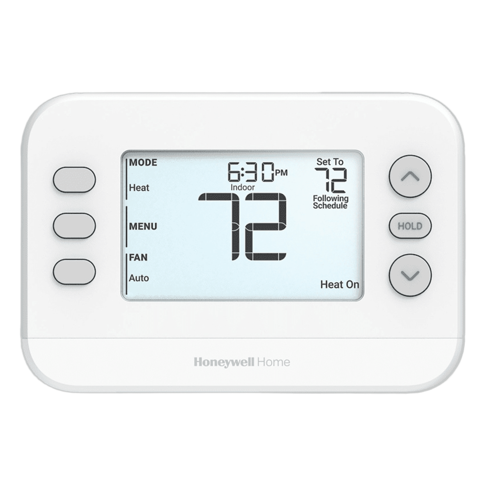 Termostato programable de una etapa 1H/1C con placa de montaje UWP, serie FocusPRO P200