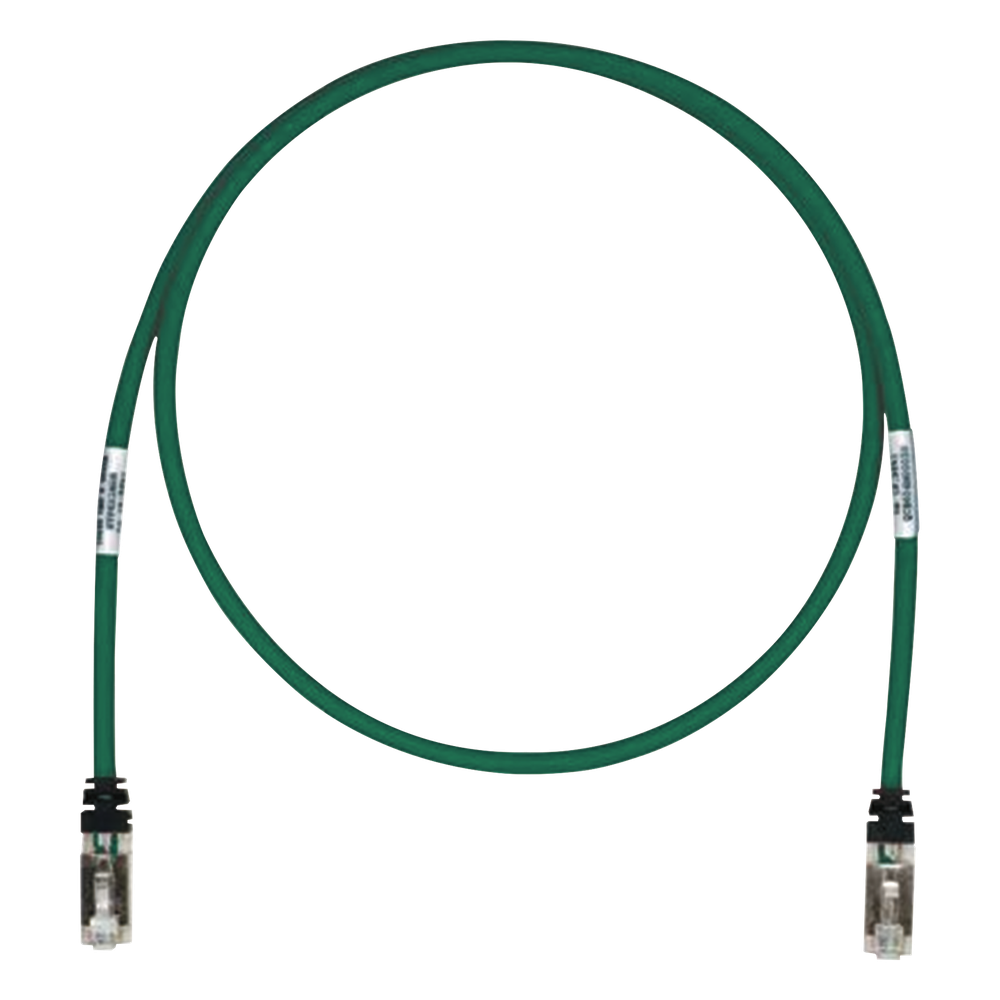 Patch Cord Cat6A, Blindado S/FTP, CM/LS0H, 7.62 Metros (25 Pies), Color Verde