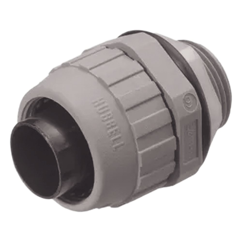 Conector Recto de Nylon de 1/2" para Tubería Liquidtight Polytuff.