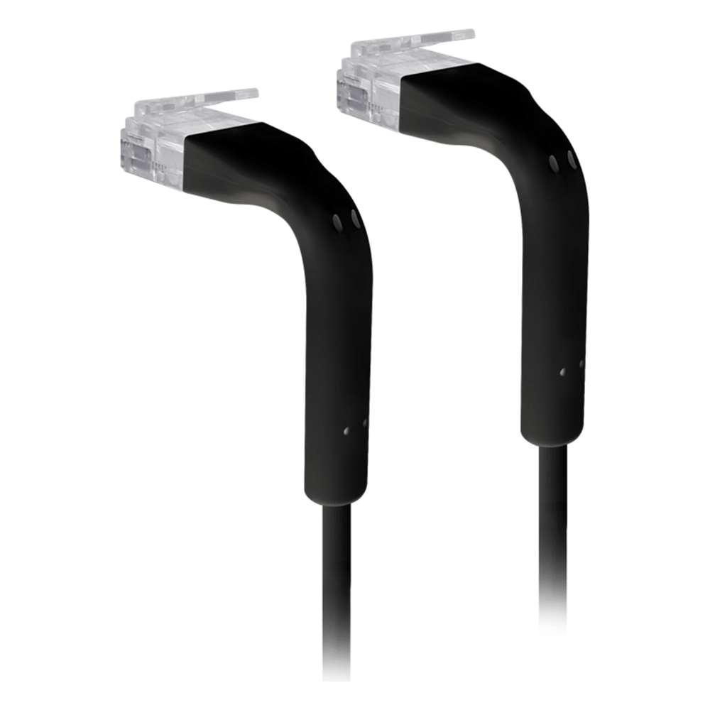 UniFi Patch Cable Cat6 Ultradelgado GbE con Botas Flexibles, Color Negro, 3 Metros (9.84 Pies)