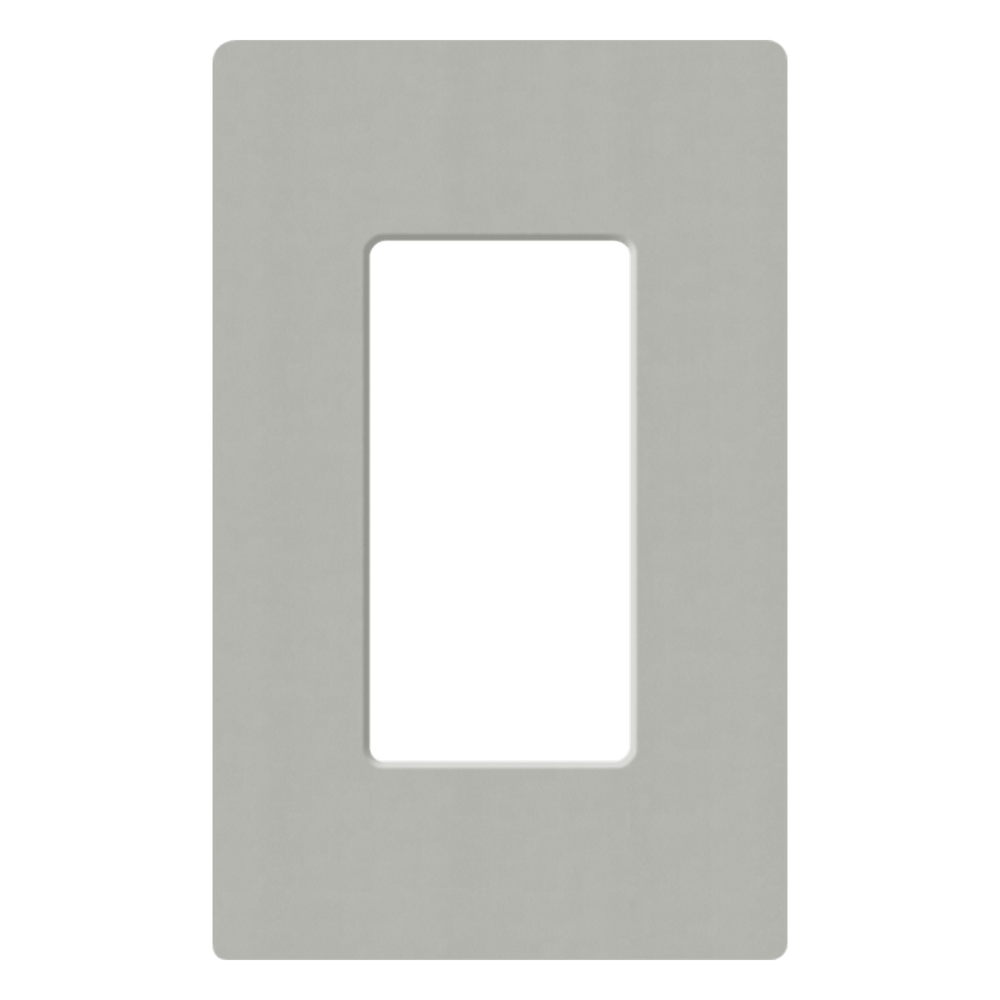 Placa de pared de 1 espacio para atenuador, apagador o control inalámbrico Lutron, línea Claro sin tornillos visibles
