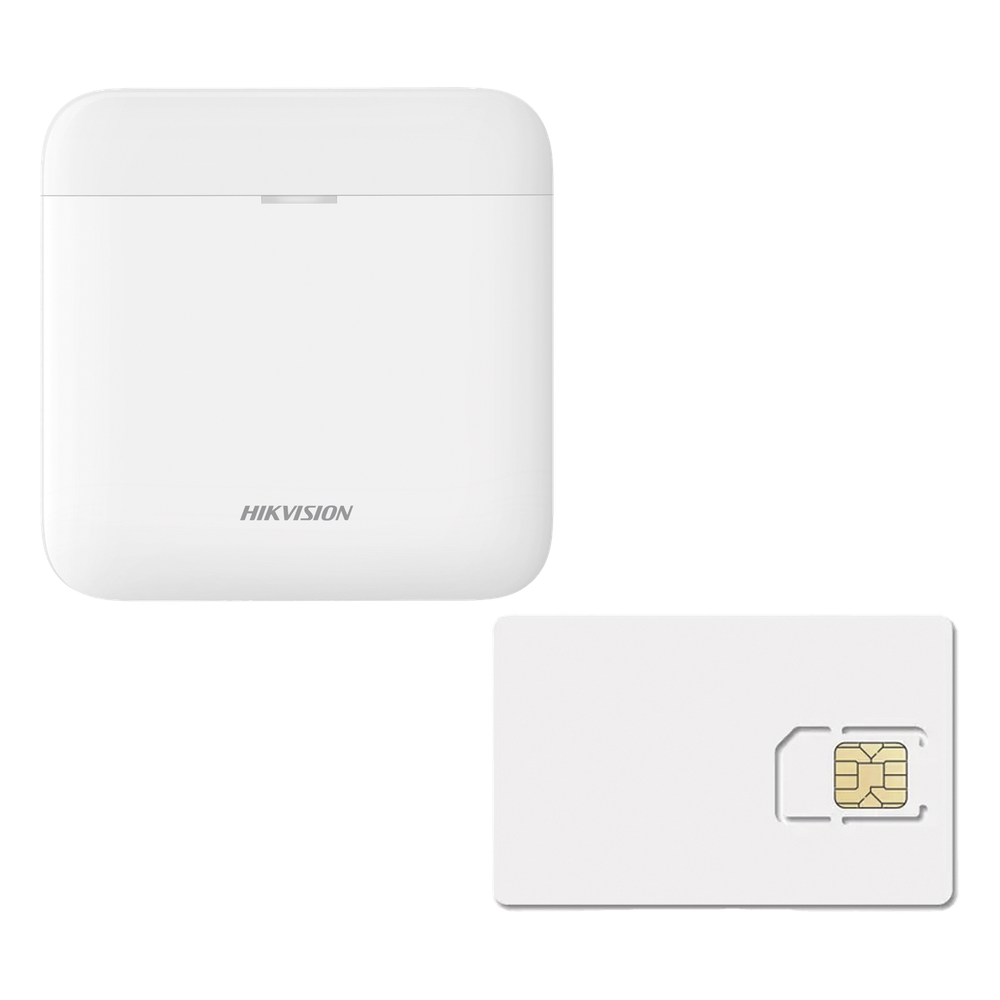(AX PRO) KIT de Alarma AX PRO / Incluye: 1 Hub con batería de respaldo / 1 año de Servicio de Datos 600MB / Wi-Fi / 3G/4G / Compatible con Hik-Connect P2P