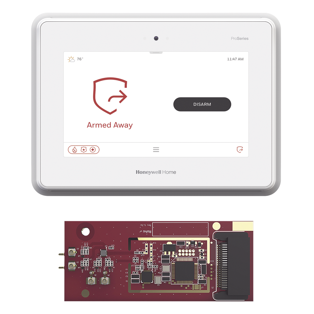 Panel de alarma todo en uno de 7 pulgadas con módulo de toma de control para sensores inalámbricos de otras marcas (5800, 2GIG, DSC, ITI/Qolsys, Bosch)
