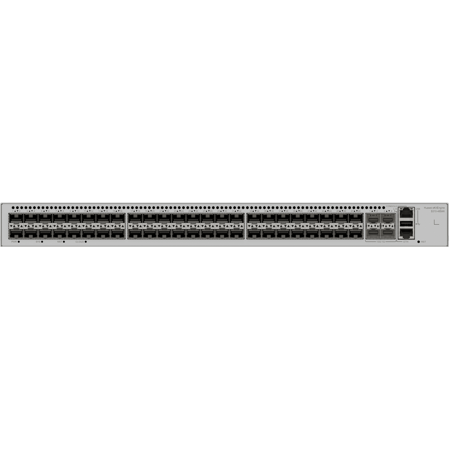 Switch eKit Core/Distribuci�n Administrable Capa 3 / 48 puertos SFP de 1 Gbps + 4 Puertos SFP+ de 10 Gbps / Soporta iStack / Capacidad de Conmutaci�n de 176 Gbps / Gesti�n Gratuita desde la Nube / Libre de Licenciamiento
