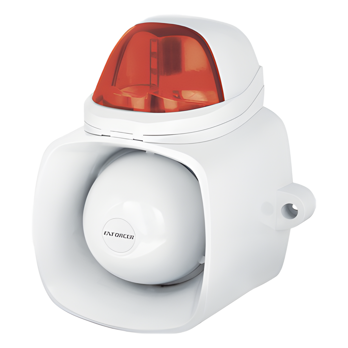 Sirena / Luz Estroboscópica Autónoma / Color Rojo 4 en 1 / IP65 / Uso Interior y Exterior / 12 Vcd / Múltiples Tipos de Notificación / Estroboscópica, de Sirena o de Audio /
