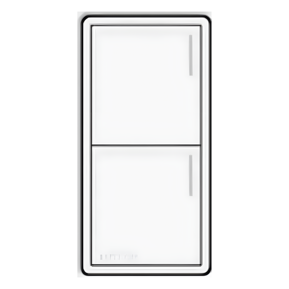 Botonera híbrida Sunnata RF de 2 botones con dimmer integrado, acabado blanco, para RadioRA 3