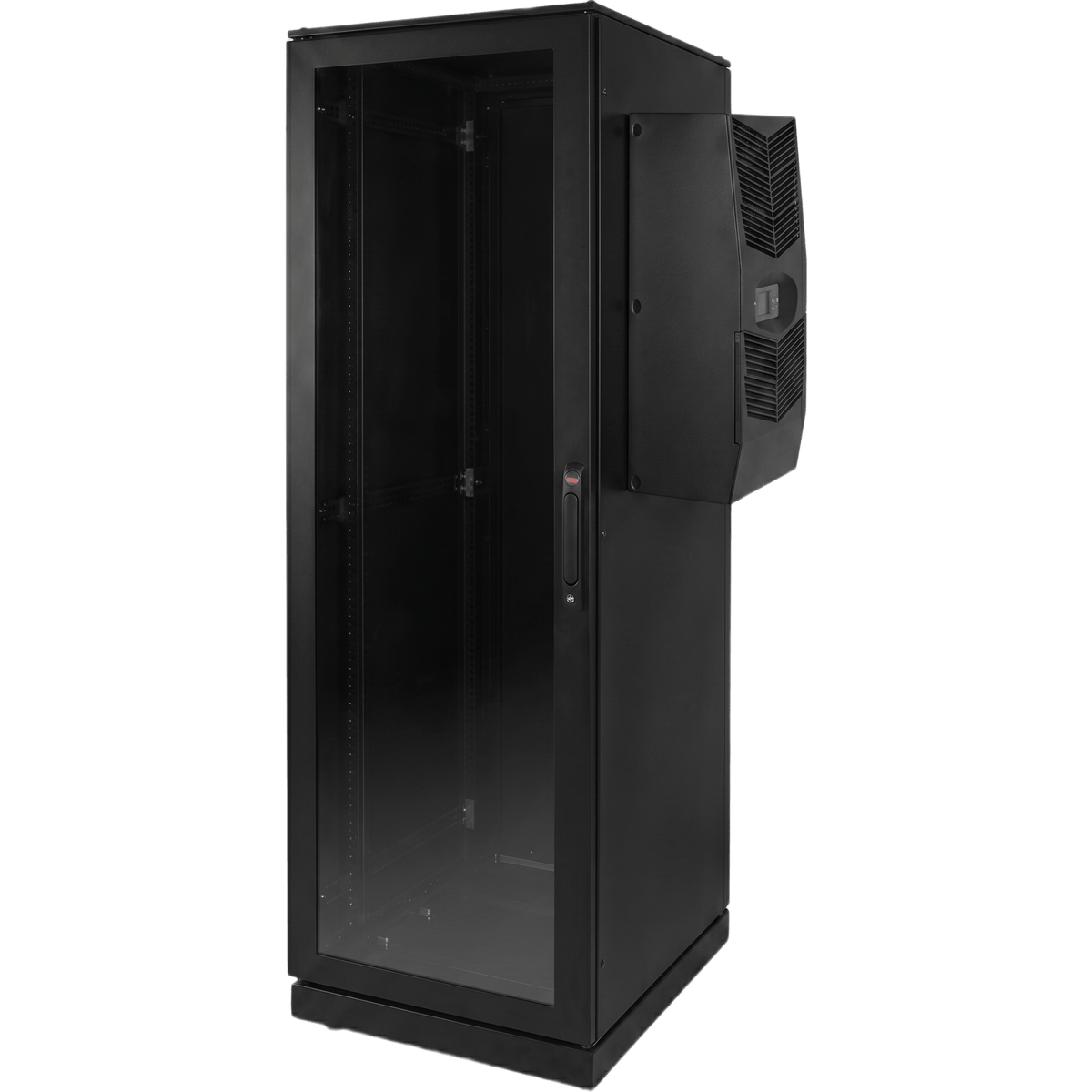 Gabinete de Telecomunicaciones ProLine V/D, 600 mm de Ancho, 1000 mm de Profundidad, Compatible Con Aire Acondicionado Tipo G52, NEMA 12, 42 UR, Color Negro