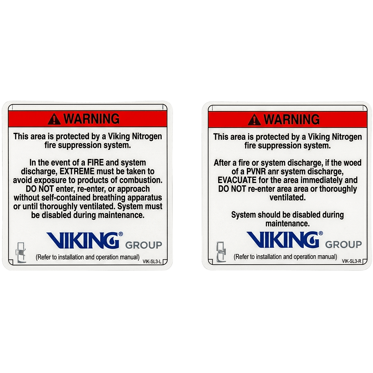 Señalamiento de Advertencia Exterior Nitrogeno | Sistemas de Extinción Oxeo