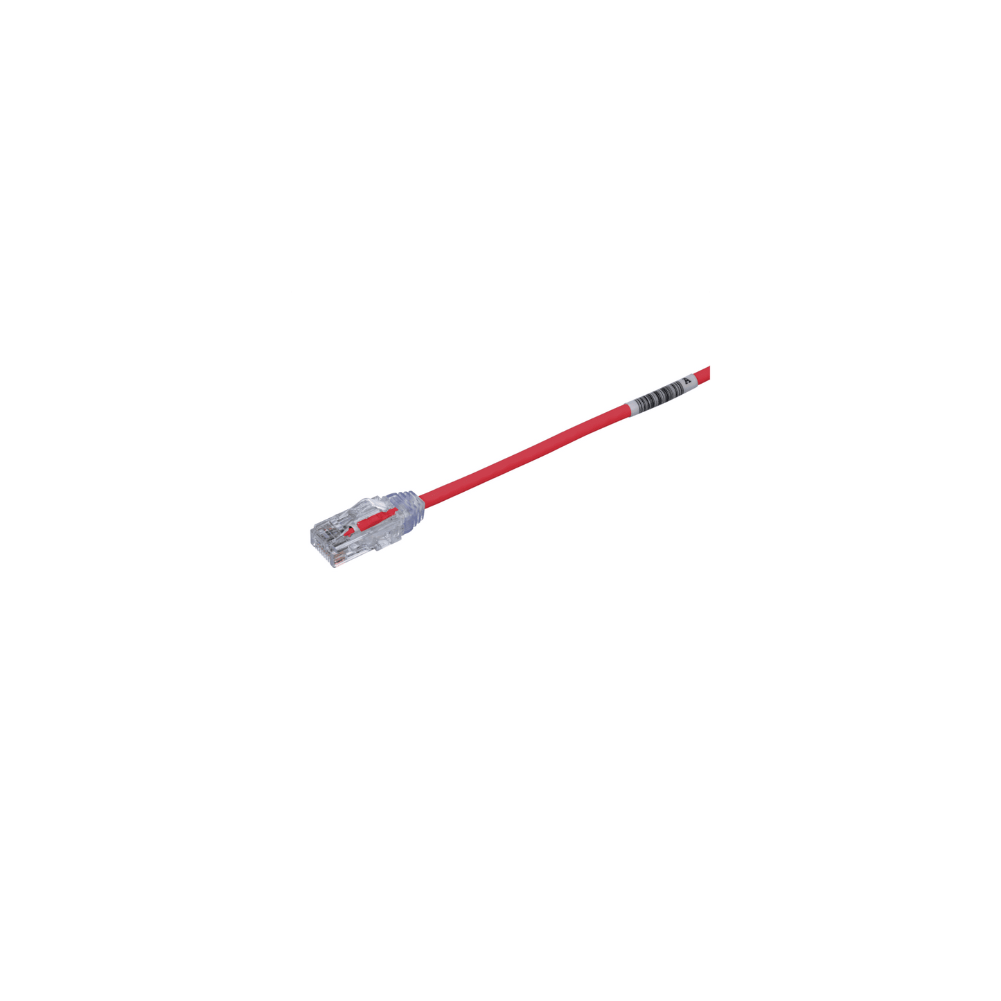 Cable de Parcheo TX6, UTP Cat6, Di�metro Reducido (28AWG), Color Rojo, 0.5 Metros (1.64 Pies)