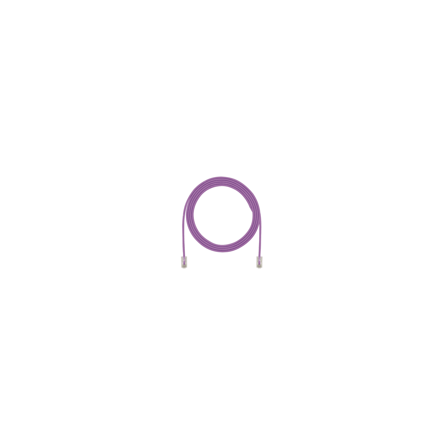 Cable de Parcheo UTP Cat6A, CM/LSZH, Di�metro Reducido (28AWG), Color Violeta, 0.30 Metros (1 Pie)