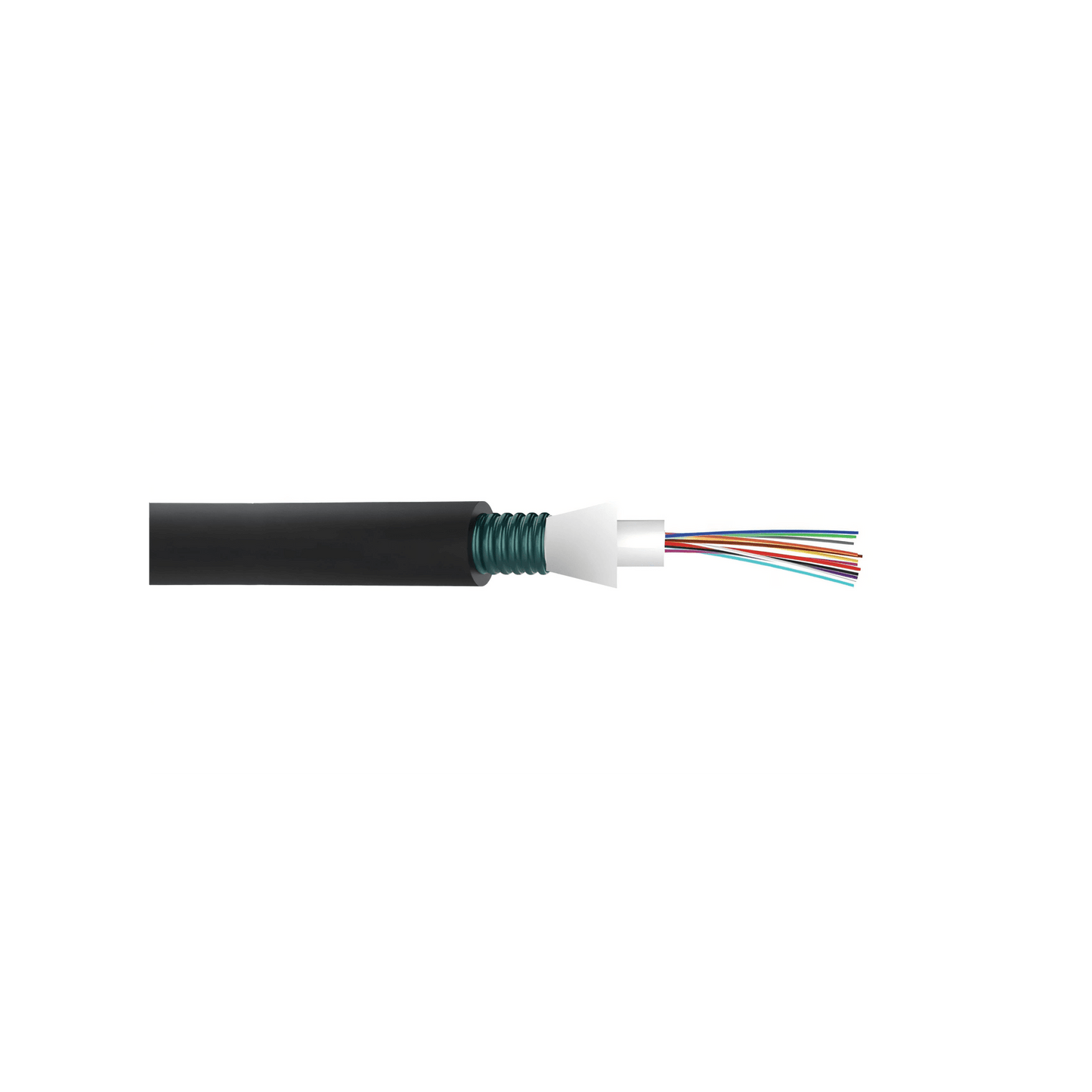 Cable de Fibra �ptica de 24 Hilos, Monomodo OS2, Interior/Exterior, Armada, Loose Tube 250um, OFCP (Plenum), Precio Por Metro
