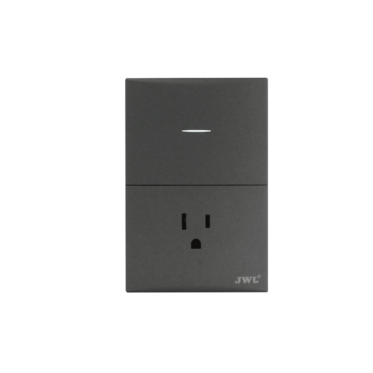Placa con Interruptor Sencillo y 1 Toma Corriente 10 -15 A 127 V 60 Hz.