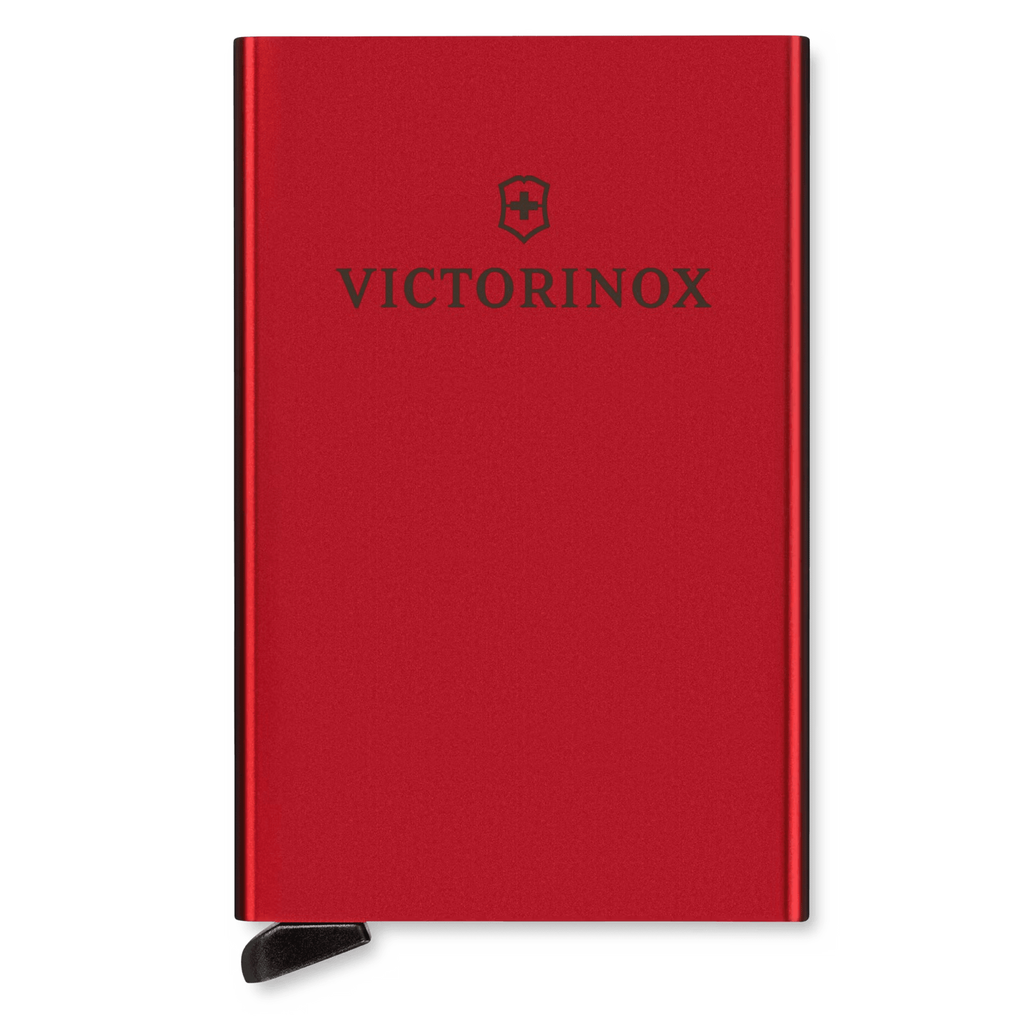 Tarjetero / Almacenamiento Seguro 4-6 Tarjetas / Aluminio Duradero / Protección RFID / Sistema Deslizamiento Patentado / Color Rojo.