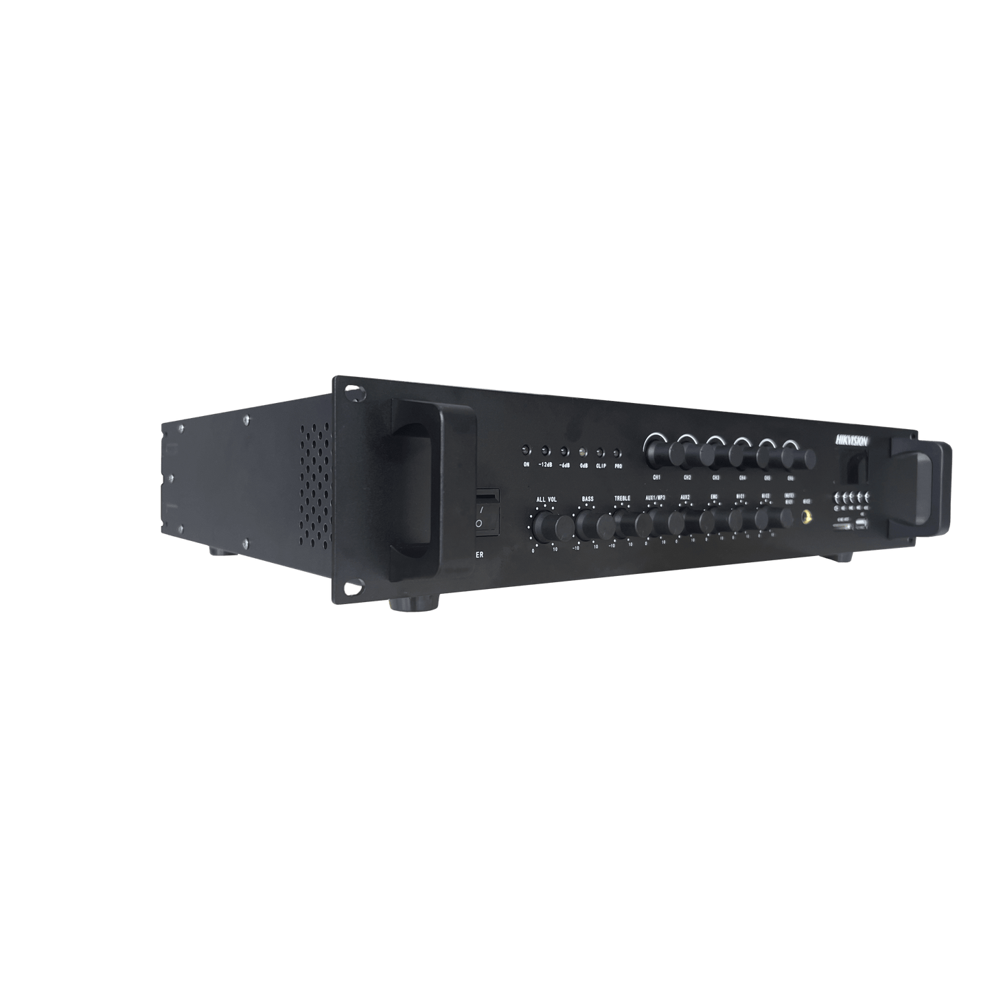 Amplificador de Audio | Bluetooth | 120 W | 6 Zonas con Control de Volumen Independiente | 70/ 100V COM | Montaje en Rack | Voceo y Musica Ambiental