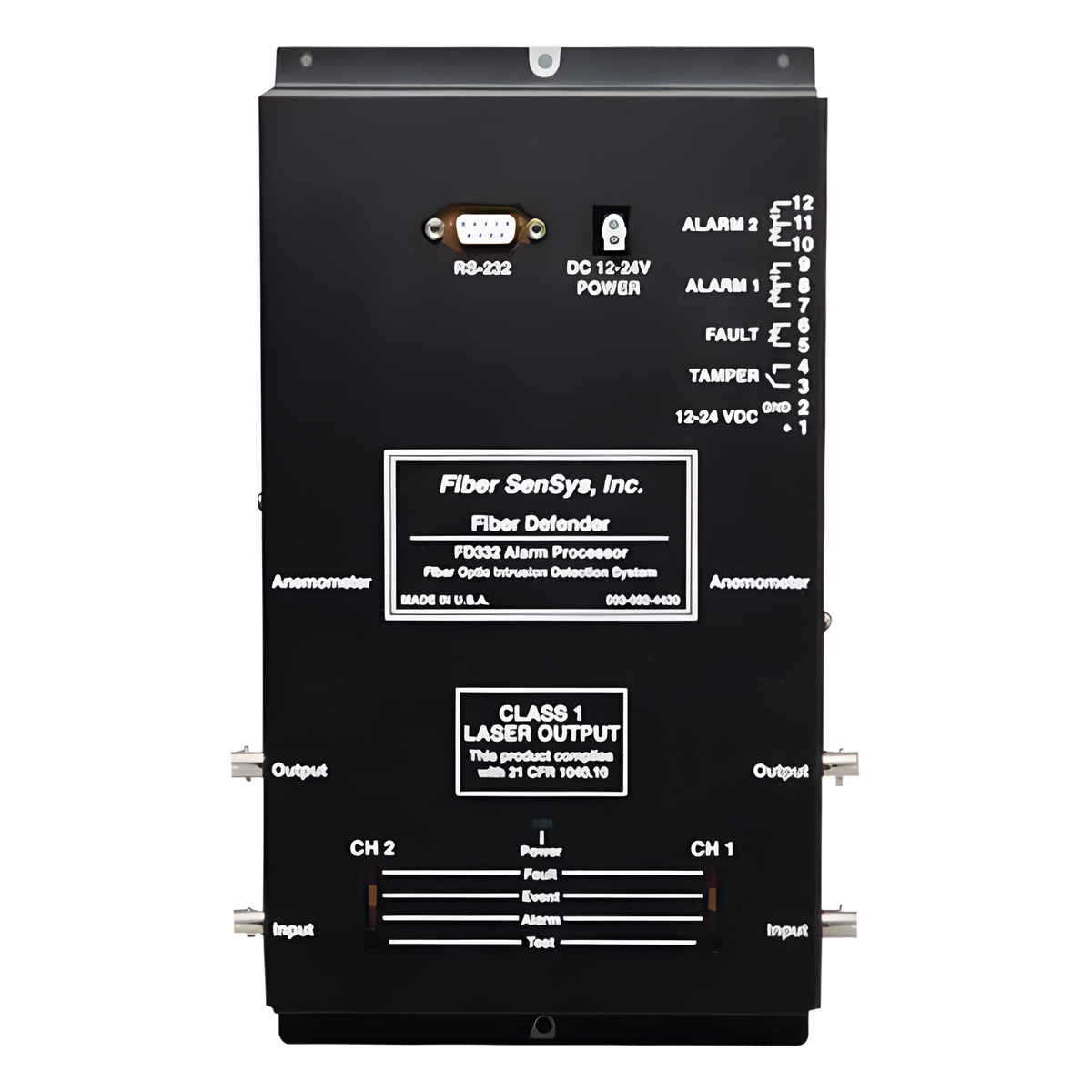 Sensor de Seguridad Perimetral de 2 Zonas / Detección por Fibra Óptica Sensitiva/ Rango de 0 hasta 5 Km de Detección / Comunicación IP