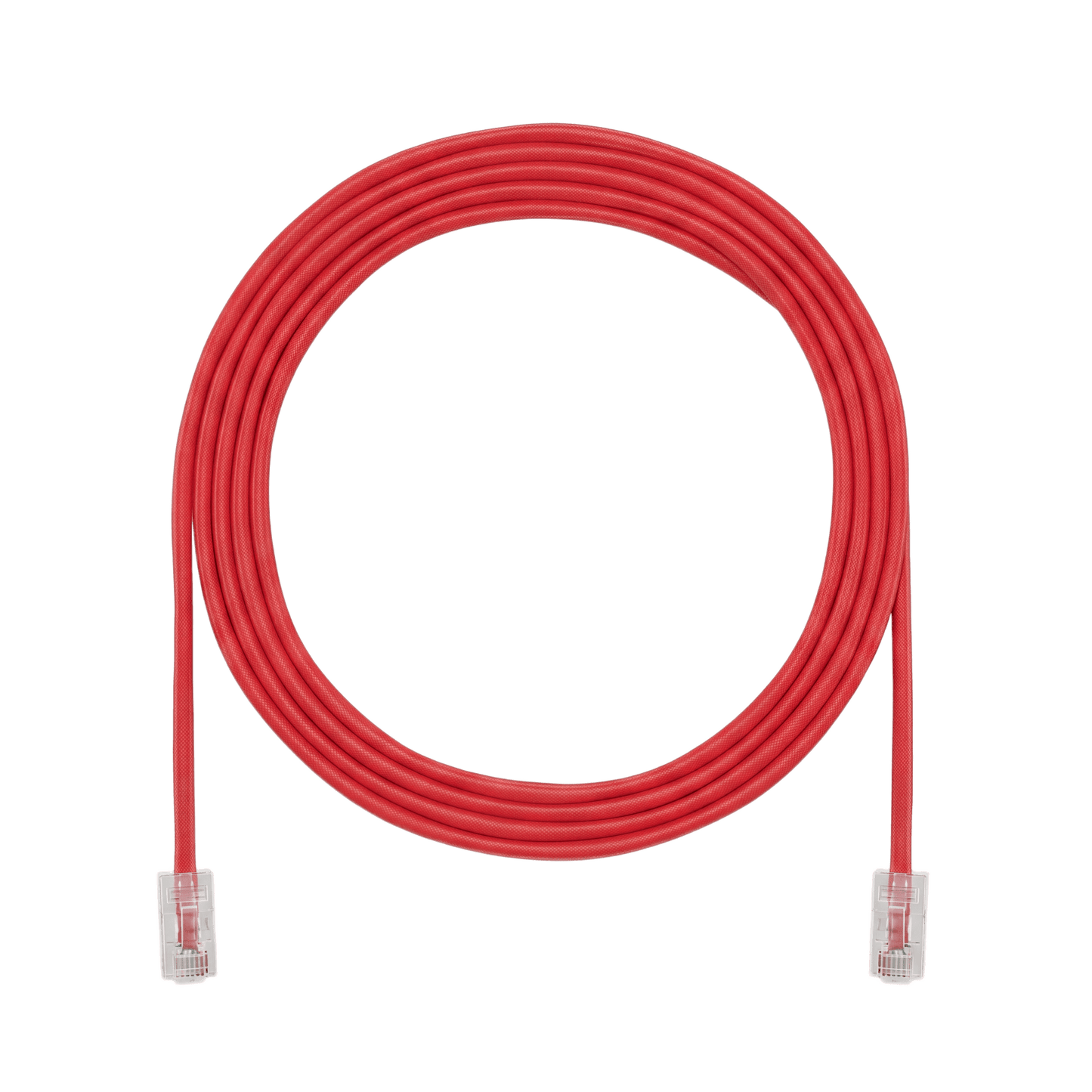 Cable de Parcheo UTP, Cat6A, 24 AWG, CM, Color Rojo, 6.71 Metros (22 Pies)