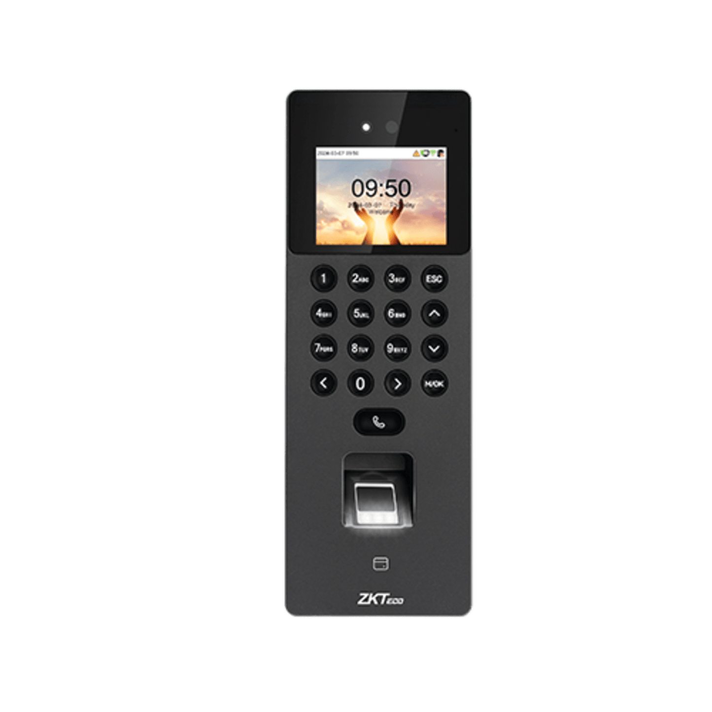 Terminal Biom�trica Facial / C�mara Binocular 1MP / 1,500 Rostros 3,000 Huellas / Video Intercom SIP / ONVIF / WiFi / Anti-Fraude