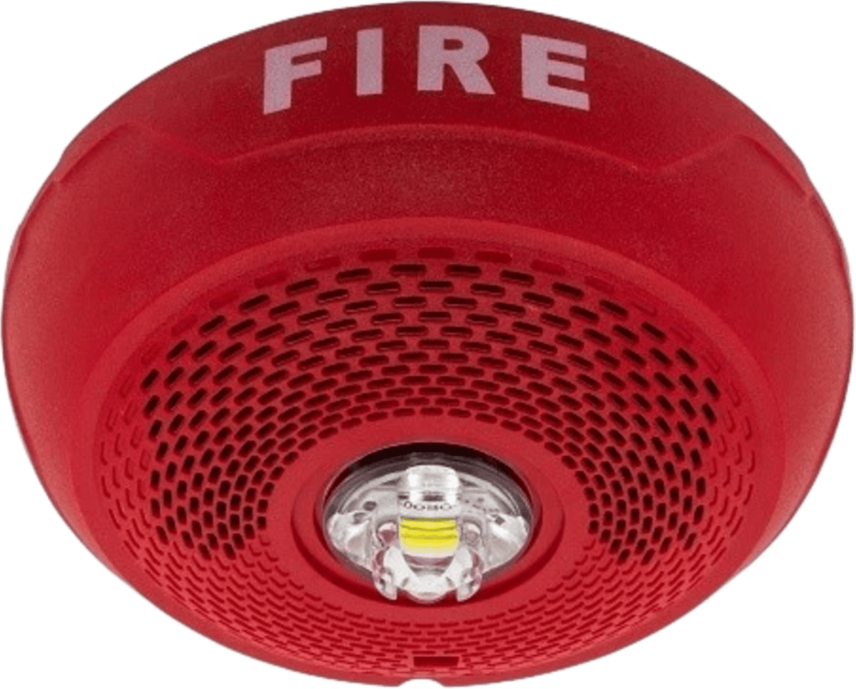 BOC C/LAMP ESTROBOSCOPICA tipo LED MONT EN TECHO CLR ROJO