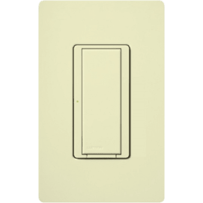 Switch de pared inalámbrico on/off de doble voltaje 120/277 V para iluminación o motores, sin cable neutro, sistema RadioRA 2