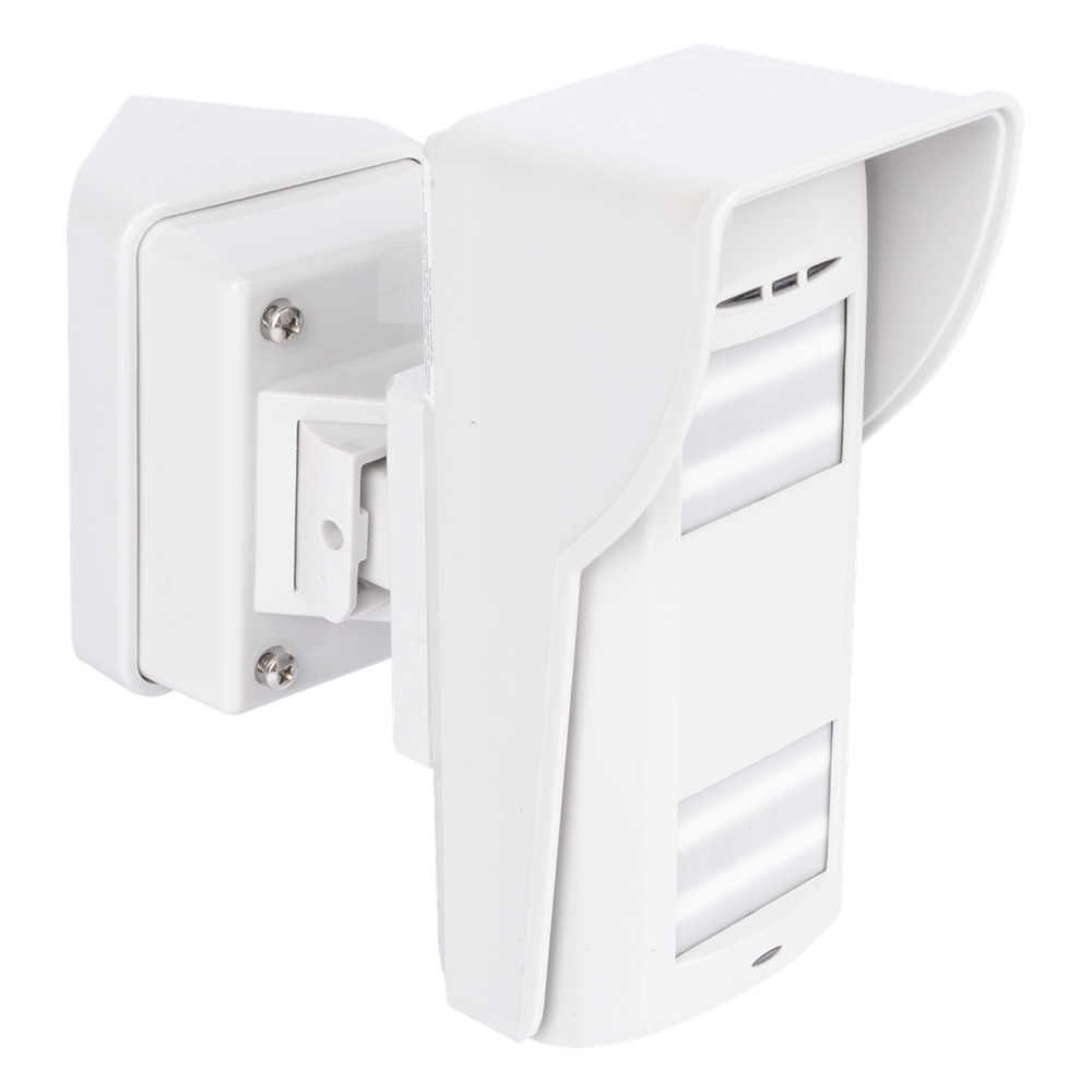 (AX HUB) Detector Dual-Tech Inalámbrico para Exterior + Montaje de Pared + Adaptador