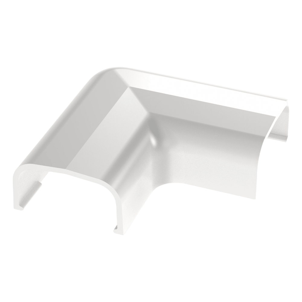 Conexión en ángulo recto "L", para uso con canaleta LD5, material ABS, Color Blanco