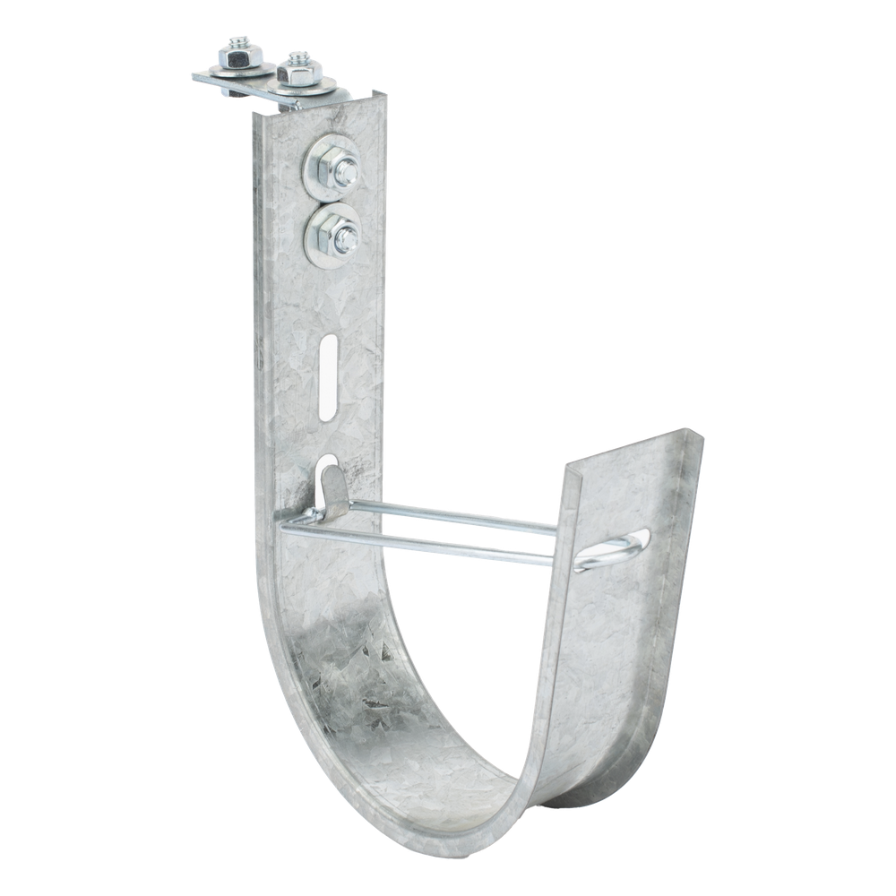 Soporte (Gancho) tipo J-Hook, hasta 115 cables Cat6, ideal para soportar cableado en los espacios de manipulación al aire, Para instalación en interior