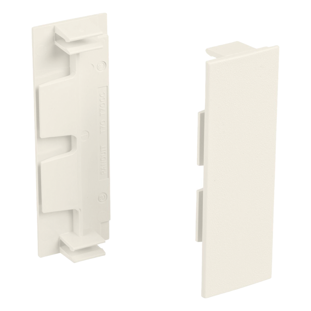 Unión recta de tapa, para uso con canaleta T70, Material PVC Rígido, Color Blanco