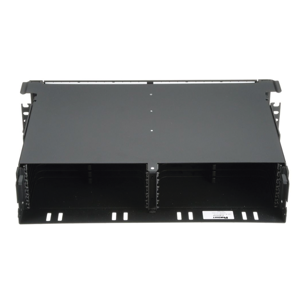 Panel de Distribución de Fibra Óptica, Acepta 12 Cassettes HD Flex y 144 Fibras por UR, Hasta 2 UR