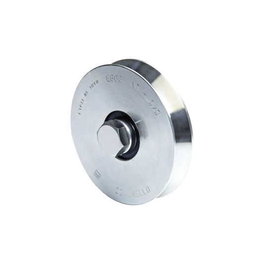 Rueda de 10 cm Para Puertas Corredizas de Hasta 220 Kg / Canal Tipo "V"