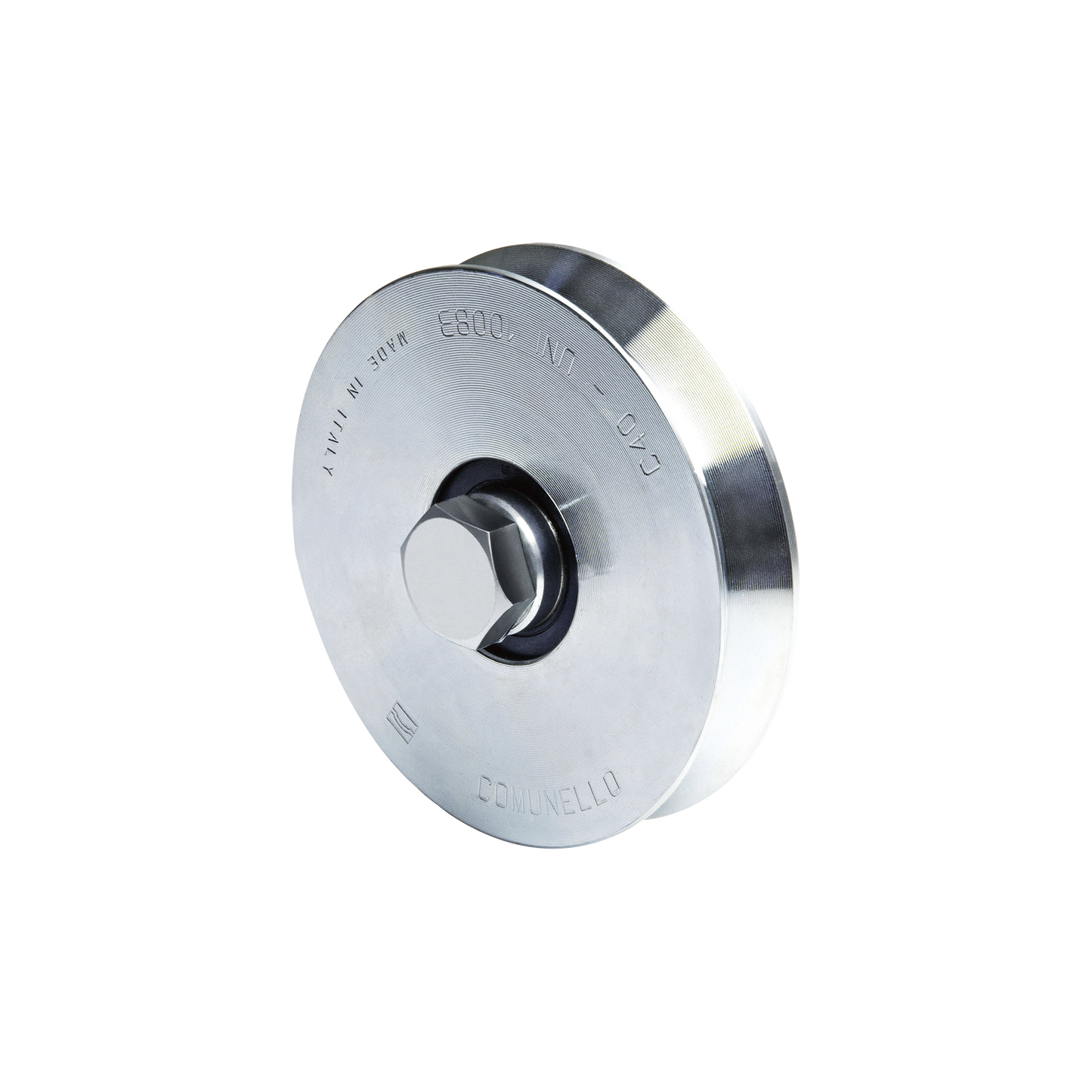 Rueda de 12 cm / Con Capacidad Para Puertas de Hasta 240 kg / Sin Soporte / Canal Tipo "V"