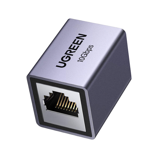 Acoplador STP (Extensor de Cable Ethernet RJ45) | 10Gbps | Blindado | Compatibilidad con Cat8 Cat7 Cat6 Cat5e | Hasta 100 Metros (328.08 Pies) | Aleaci�n de Aluminio