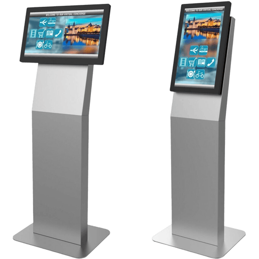 Montaje tipo Kiosko Para Pantallas Indoor Peerless-AV / Orientación Paisaje o Retrato / Base Plana Rectangular / Puertas Traseras con Seguridad / Gestión Interna de Cables / Compatible con Pantallas 15"-22"-32" / VESA 200x200
